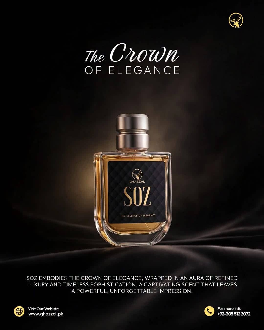 Ghazzal SOZ perfume poster