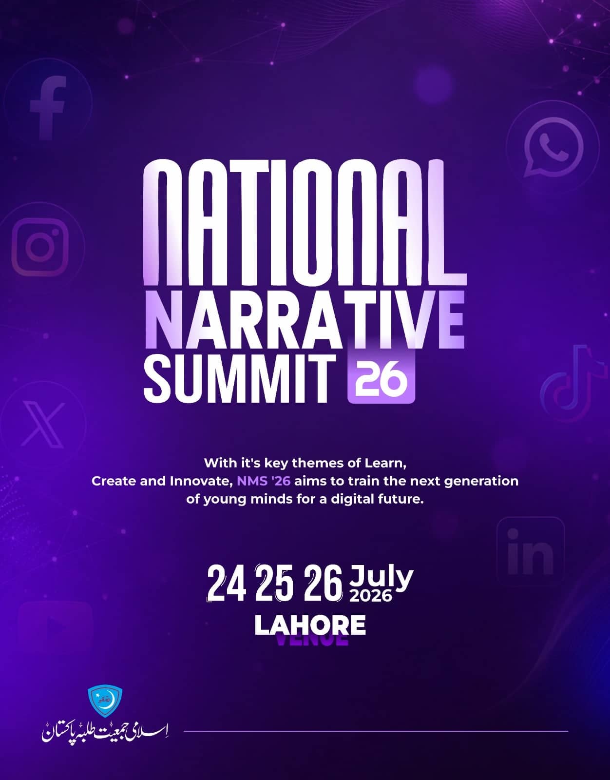 National Narrative Summit 26 announcement poster